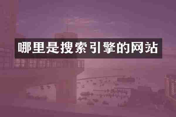 哪里是搜索引擎的网站