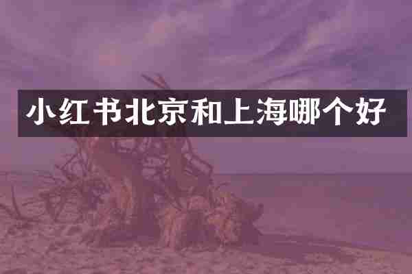 小红书北京和上海哪个好
