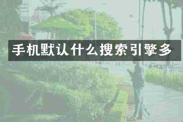 手机默认什么搜索引擎多