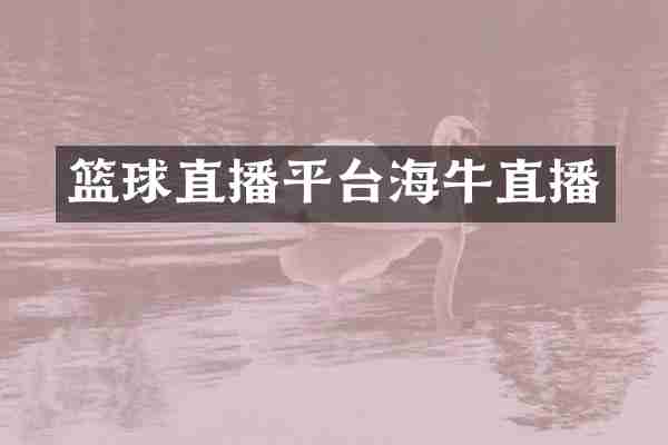 篮球直播平台海牛直播
