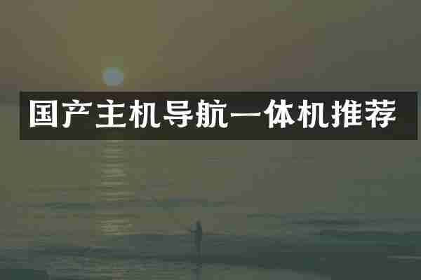 国产主机导航一体机推荐