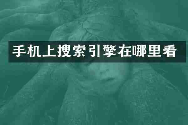 手机上搜索引擎在哪里看