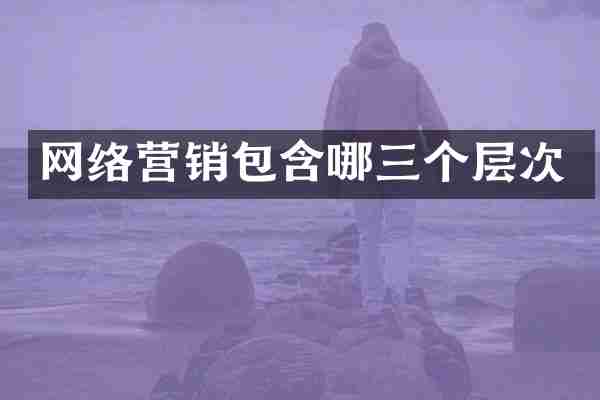 网络营销包含哪三个层次
