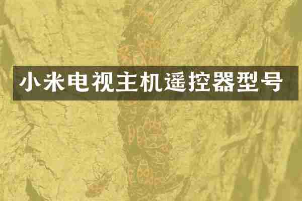 小米电视主机遥控器型号