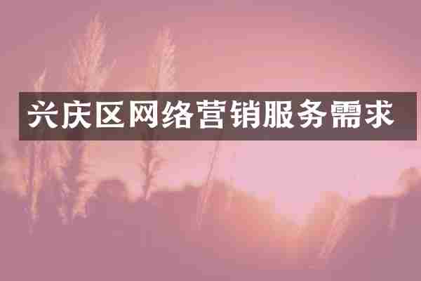 兴庆区网络营销服务需求