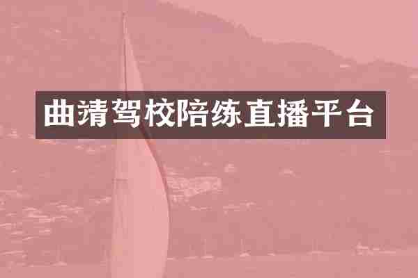 曲靖驾校陪练直播平台