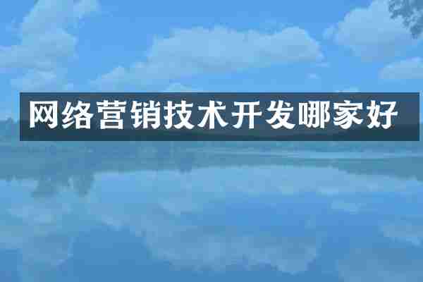 网络营销技术开发哪家好