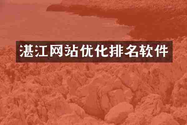 湛江网站优化排名软件