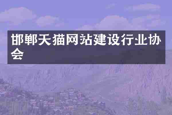 邯郸天猫网站建设行业协会