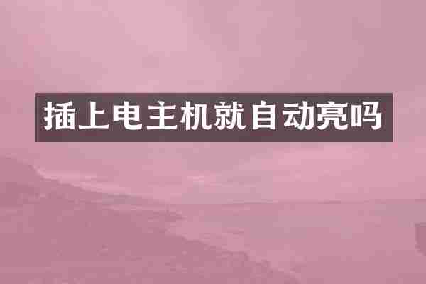 插上电主机就自动亮吗