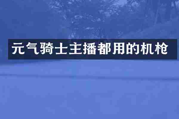 元气骑士主播都用的机枪