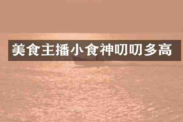 美食主播小食神叨叨多高