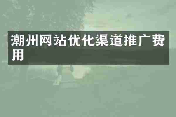 潮州网站优化渠道推广费用