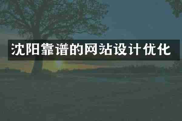 沈阳靠谱的网站设计优化
