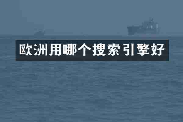 欧洲用哪个搜索引擎好