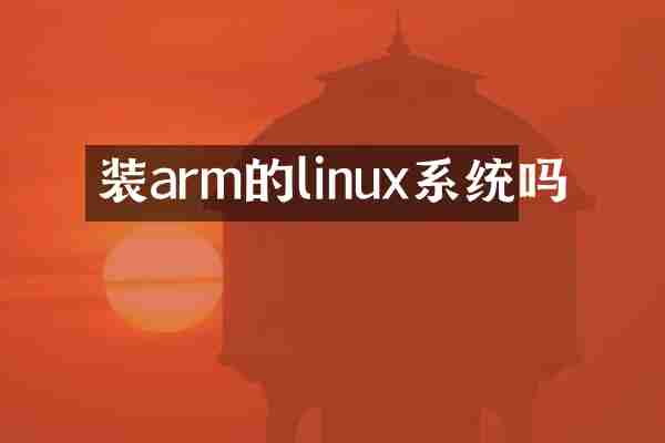 装arm的linux系统吗