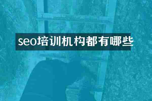 seo培训机构都有哪些