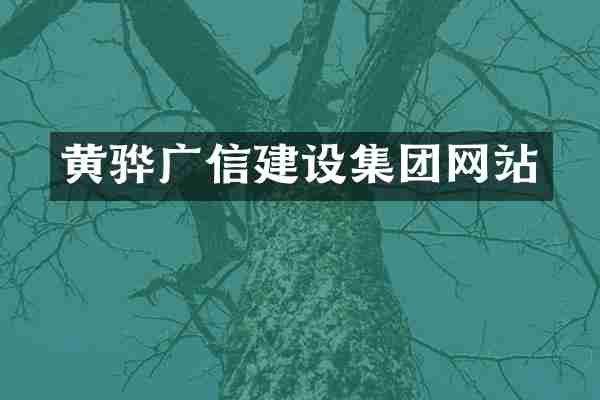 黄骅广信建设集团网站