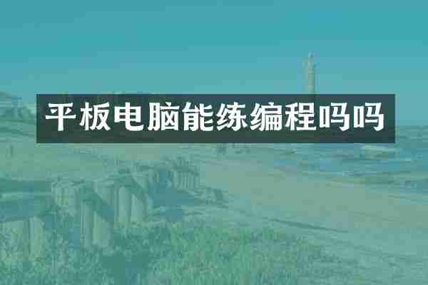 平板电脑能练编程吗吗