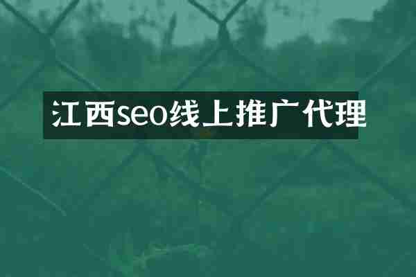 江西seo线上推广代理