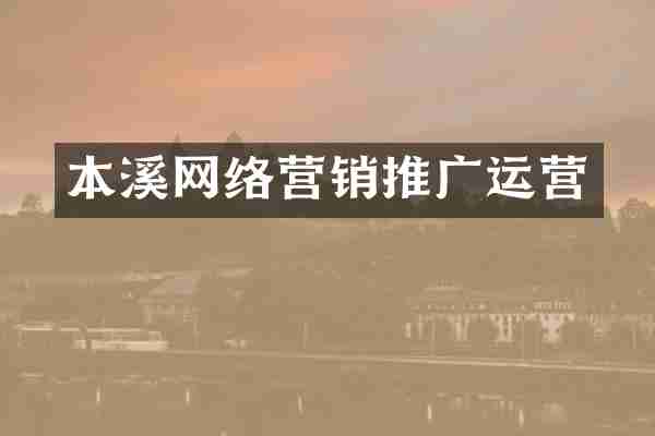 本溪网络营销推广运营