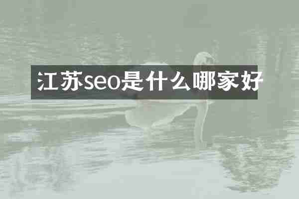 江苏seo是什么哪家好