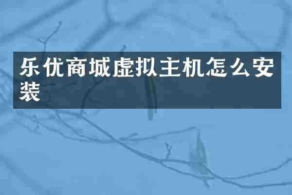乐优商城虚拟主机怎么安装