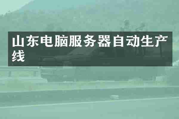 山东电脑服务器自动生产线