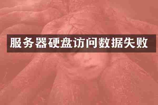 服务器硬盘访问数据失败