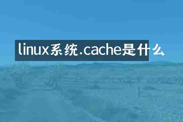 linux系统.cache是什么
