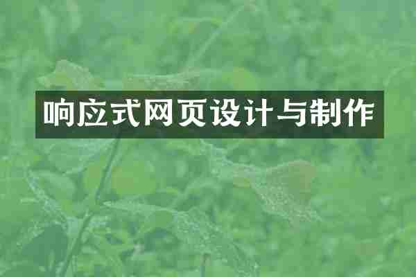 响应式网页设计与制作