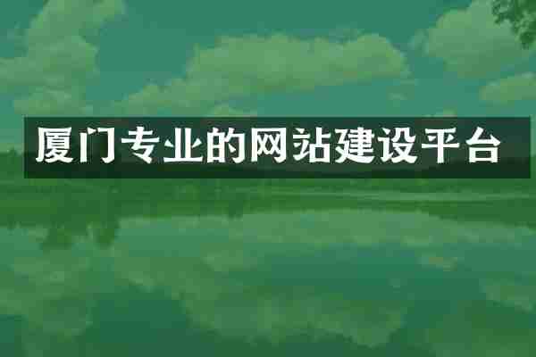 厦门专业的网站建设平台
