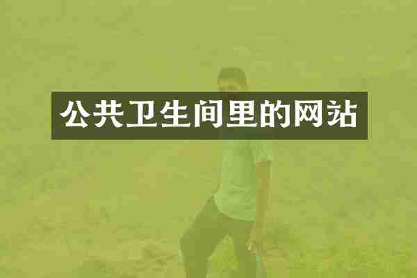 公共卫生间里的网站
