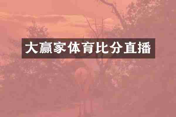 大赢家体育比分直播