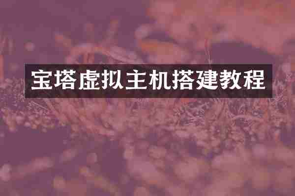 宝塔虚拟主机搭建教程