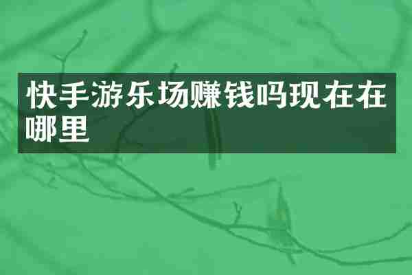 快手游乐场赚钱吗现在在哪里
