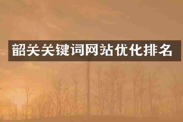 韶关关键词网站优化排名