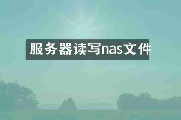 服务器读写nas文件
