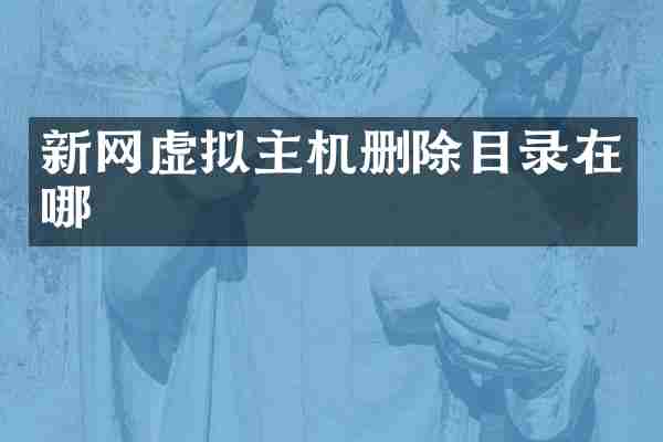 新网虚拟主机删除目录在哪