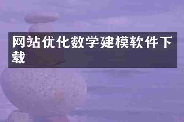 网站优化数学建模软件下载