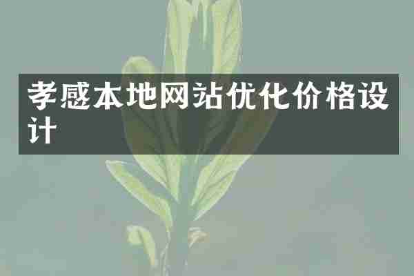 孝感本地网站优化价格设计