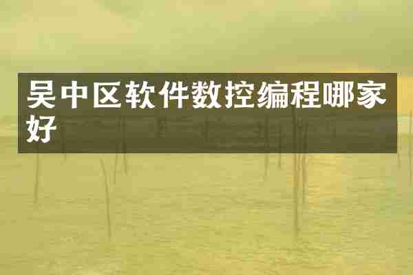 吴中区软件数控编程哪家好