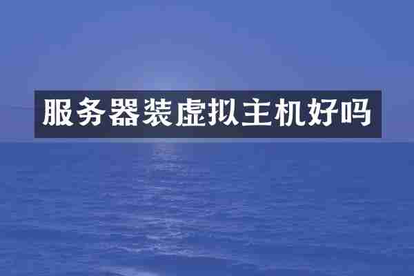 服务器装虚拟主机好吗
