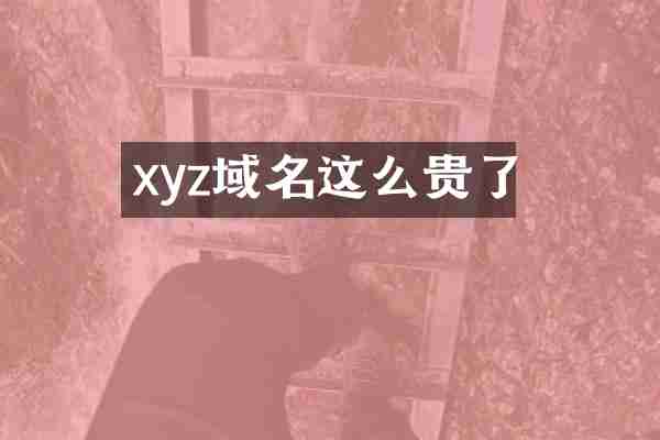 xyz域名这么贵了