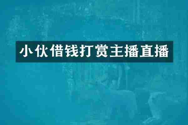 小伙借钱打赏主播直播
