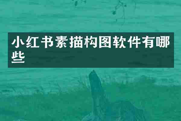 小红书素描构图软件有哪些