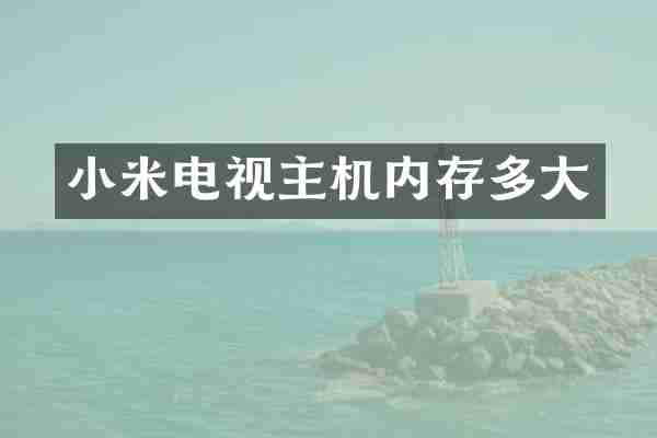 小米电视主机内存多大