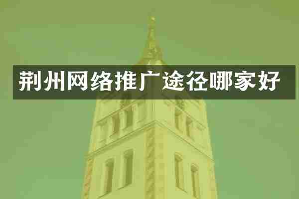 荆州网络推广途径哪家好
