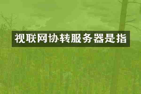 视联网协转服务器是指