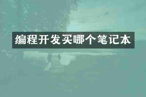 编程开发买哪个笔记本